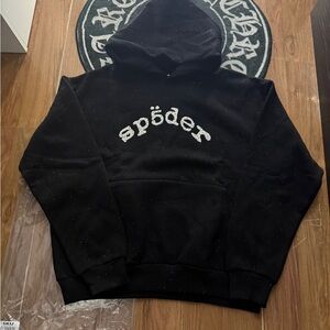 Black Sp5der vvs hoodie